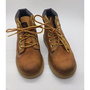 Timberland Classic 6" Nubuck Boot, Toddler Size 7, Tan Wheat, Lace Up, 10860